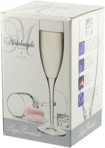 Бокал для шампанского 220мл Michelangelo Gold Label C483 Набор 4шт фото 4