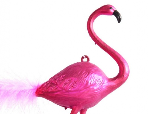 Ёлочная игрушка "Фламинго", пластик,  16 см, Kaemingk фото 2