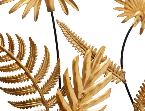 Настенное интерьерное украшение "Ариана", металл, золотое, 5х33х45 см, Boltze фото 3