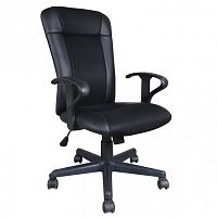 Кресло офисное Brabix Optima MG-370 экокожа/ткань, черное 531580