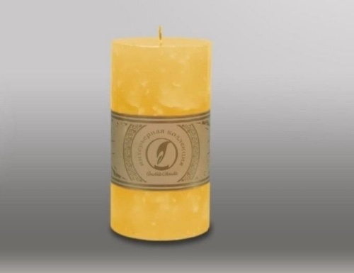 Декоративная свеча-столбик СТОУН ХИТ, 15х8 см, Омский Свечной