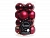 Стеклянные шары "Делюкс мини" матовые и глянцевые, цвет: бордовый, 35 мм, упаковка 16 шт., Kaemingk
