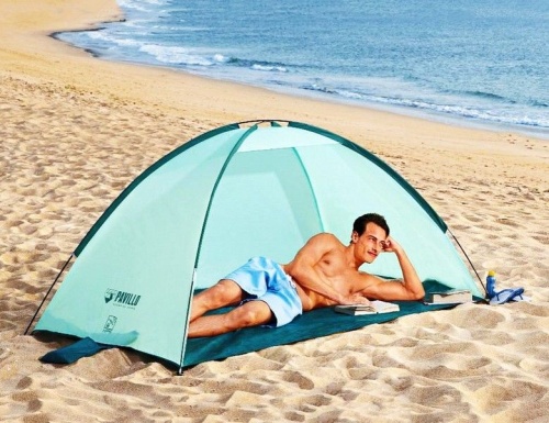 Пляжная двухместная палатка Beach Ground 2, 200х120х95 см, BestWay фото 2