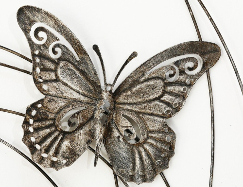 Интерьерное украшение на стену DANCE OF BUTTERFLIES, металлическое, 98х83 см, Boltze фото 4