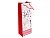 Подарочный пакет для бутылки CHRISTMAS CHARM (с оленем), бело-красная гамма, 12х36 см, Due Esse Christmas