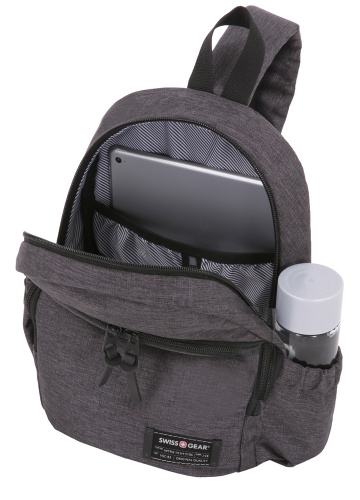 Рюкзак Swissgear 13'', с одним плечевым ремнем, cерый, 25х14х35 см, 12 л фото 3
