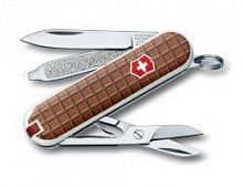 Нож-брелок Victorinox Classic, 58 мм, 7 функций, 'The Chocolate', 0.6223.842