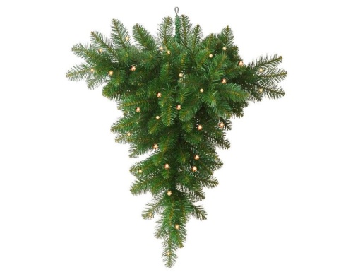 Подвесная ель "Ньюарк", зелёная, PVC, 70 тёплых белых LED-огней, A Perfect Christmas
