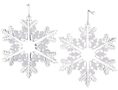 Снежинка "Ледяная нежность", акрил, 15 см, в ассортименте, Kurt S. Adler фото 3