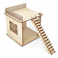 Конструктор ХэппиДом "Пристройка и лестница для домика" из дерева