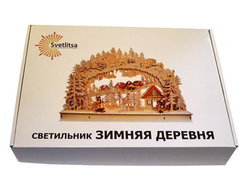 Декорация рождественская "Зимняя деревня" фото 2
