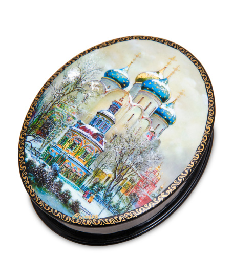 ШК-19/37 Шкатулка в технике декупаж «Загорск» (10х8х3,5)