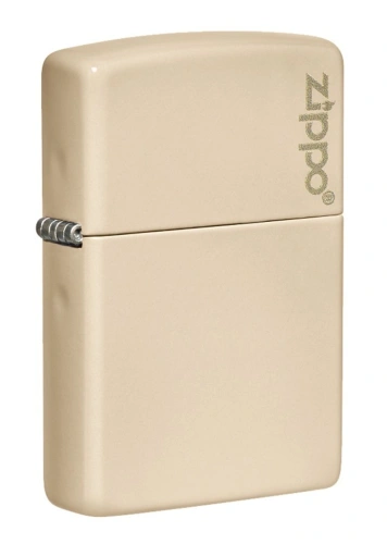 Зажигалка Zippo Classic с покрытием Flat Sand, латунь/сталь, бежевая, глянцевая, 38x13x57 мм