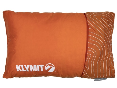 Надувная подушка Klymit Drift Camp Pillow Regular, 58x41x17 см, оранжевая фото 3