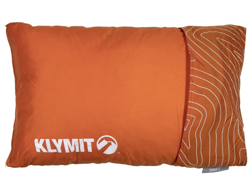 Надувная подушка Klymit Drift Camp Pillow Regular, 58x41x17 см, оранжевая фото 2