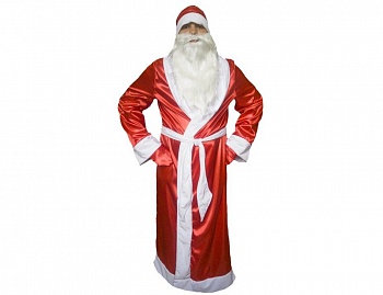 Карнавальный костюм "Дед мороз - атласная классика", размер 52-54, Бока