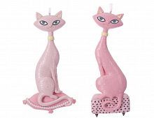 Ёлочная игрушка "Розовая кошечка",  керамика, 16 см, разные модели, Kurts Adler