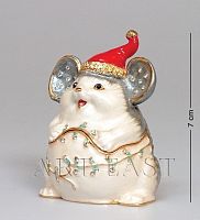 SMT100485K01 Шкатулка «Мышка с новогодней шапкой»