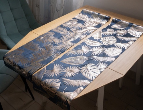 Дорожка для стола ФАЙЗЭ, тёмно-синяя, 150х28 см, Koopman International фото 3