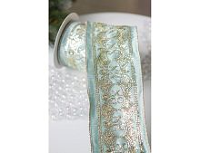 Декоративная лента REGINA DELLA NEVE орнамент, 500х10 см, Kaemingk