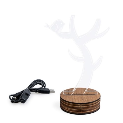 Подставка-ночник для украшений Light Tree, micro USB фото 3