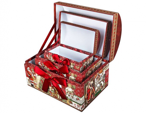 Новогодняя подарочная коробка Сундучок (Mister Christmas) фото 2