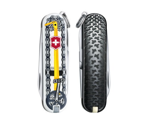 Нож-брелок Victorinox Classic LE 2020, 58 мм, 7 функций, "Bike Ride"