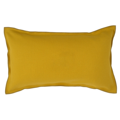 Чехол на подушку из фактурного хлопка с контрастным кантом из коллекции essential