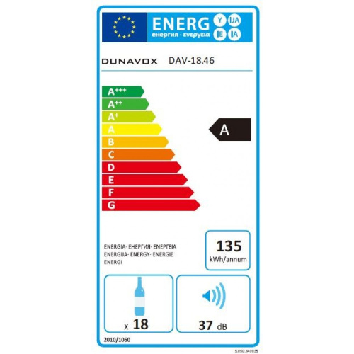 Винный шкаф DUNAVOX DAV-18.46W.TO фото 7