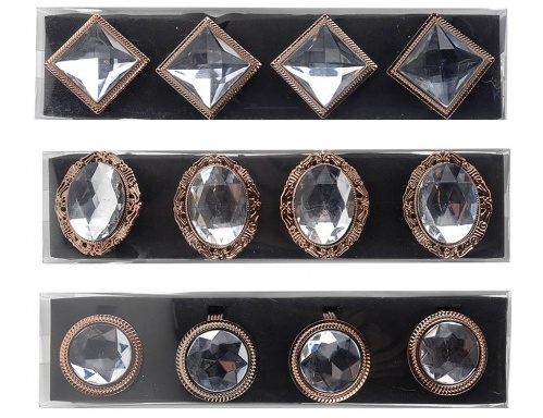 Набор колец для салфеток "Бриллиантовое изящество", разные модели, Koopman International фото 2