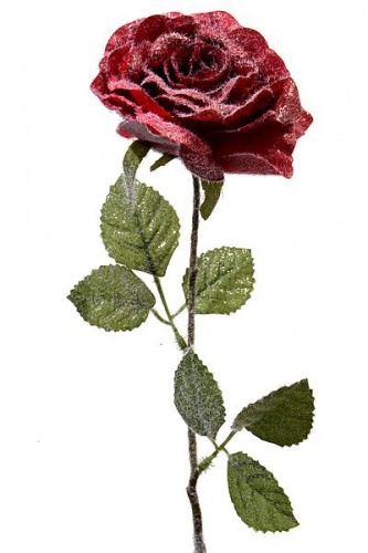 Украшение "Роза заснеженная", 45 см, Kaemingk фото 2
