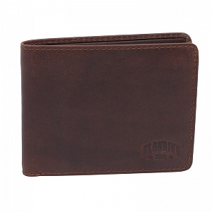 Бумажник Klondike Digger Amos, темно-коричневый, 12,5x10x2,5 см
