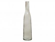 Ваза-бутыль "Лакони", стекло, прозрачное туманное серебро, 8.8x37.8 см, Kaemingk