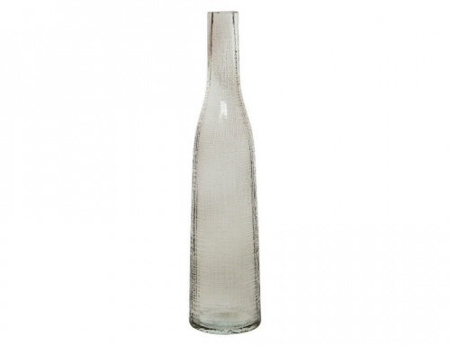 Ваза-бутыль "Лакони", стекло, прозрачное туманное серебро, 8.8x37.8 см, Kaemingk