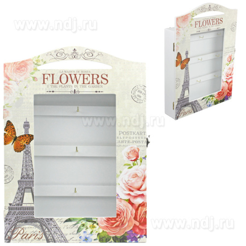 Шкатулка для украшений "Flowers" L26*W6*H35 см