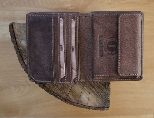 Бумажник Klondike Jamie, коричневый, 9x10,5 см фото 13
