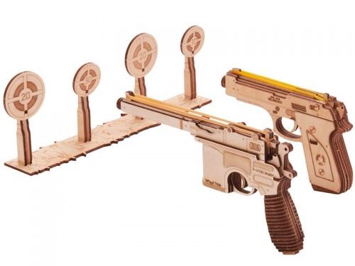 Механический 3D-пазл из дерева Wood Trick Набор пистолетов фото 2