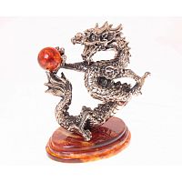 Сувенир "Танцующий дракон" из янтаря, sv-dragon-dance
