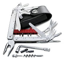 Мультитул Victorinox SwissTool Plus 38, 115 мм, 38 функций, кожаный чехол, 3.0338.L