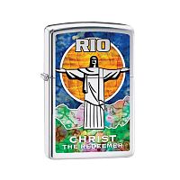 Зажигалка ZIPPO Classic с покрытием High Polish Chrome, латунь/сталь, серебристая, 36x12x56 мм, 29256