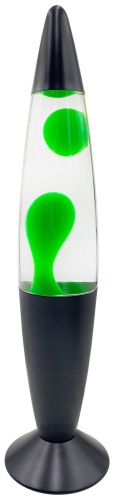 Лава-лампа, 41 см Black, Прозрачная/Зеленая