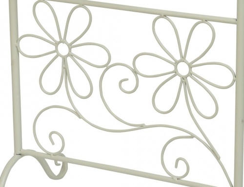 Напольная этажерка для цветов и растений "Сесиль", металл, белая, 30x50x71 см, Kaemingk фото 2