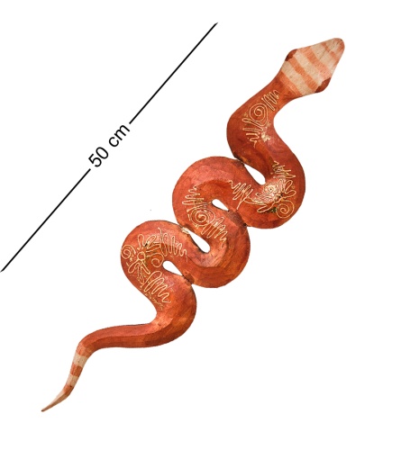 20-098 Панно настенное «Змея» (албезия, о.Бали) 50 см фото 2