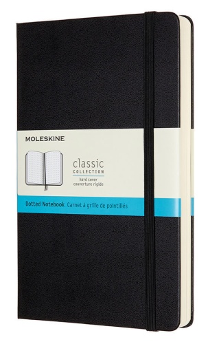 Блокнот Moleskine Classic Expended Large, 400 стр., черный, пунктир