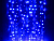 Светодиодный занавес Quality Light 1*9 м, 900 синих LED ламп, черный ПВХ, соединяемый, IP44, BEAUTY LED