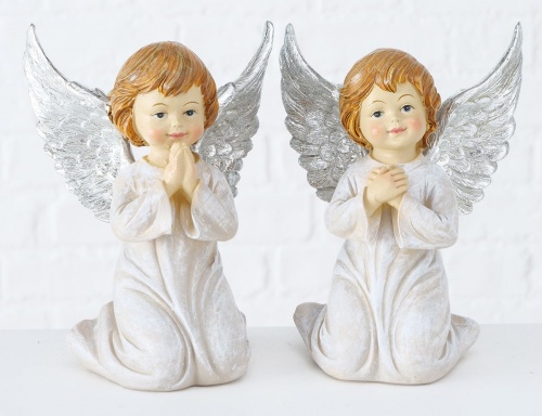 Фигурка "Ангелочек люсиль" со скрещенными ладошками, полистоун, 12 см, Boltze фото 3