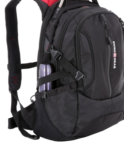 Рюкзак Swissgear 15”, черный/красный, 36х17х50 см, 30 л фото 3