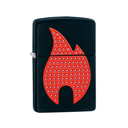 Зажигалка ZIPPO Classic с покрытием Black Matte, латунь/сталь, чёрная, матовая, 36x12x56 мм, 29106