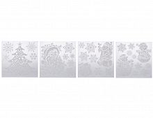Наклейки для декорирования окон "Снежный праздник", 28х38 см, разные модели, Koopman International