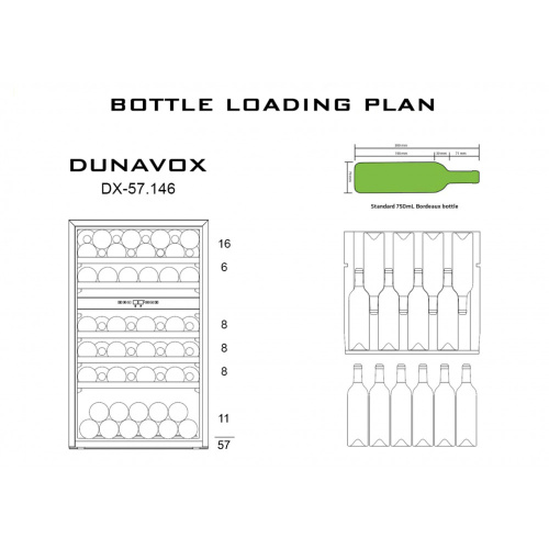 Винный шкаф Dunavox DX-57.146DWK фото 6